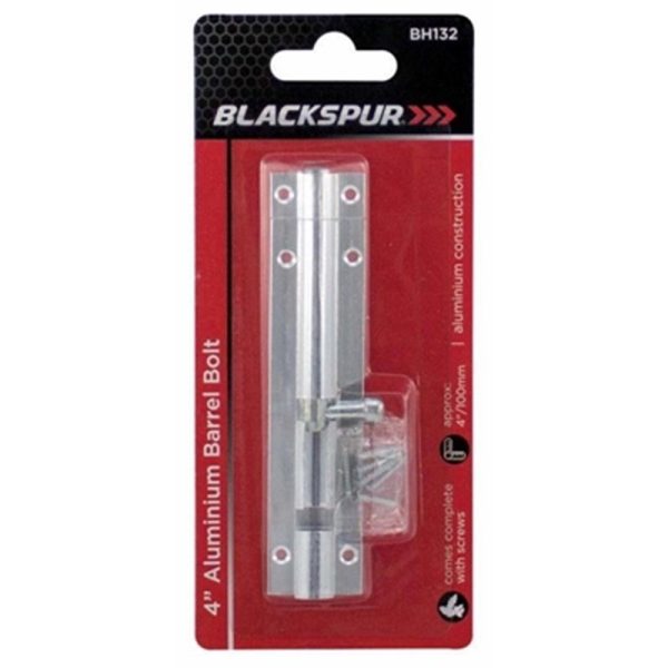 BLACKSPUR BARRELL BOLT 4INCH UP