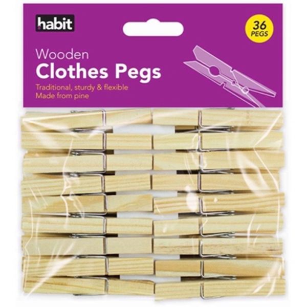 WOODEN CLOTHES PEGS