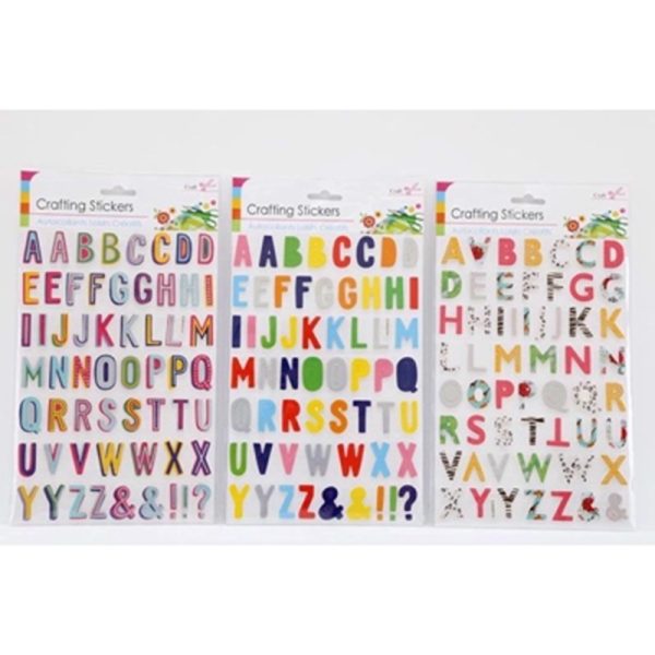 SIL CRAFT ALPHABET PUFFY STICKERS