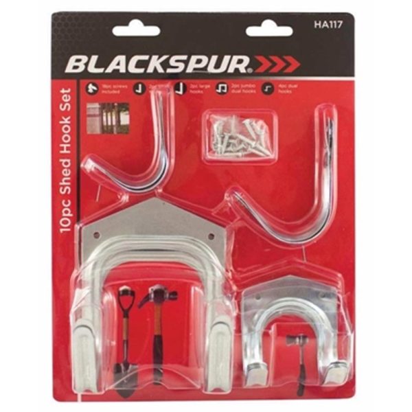 BLACKSPUR 10PCE SHED HOOK SET