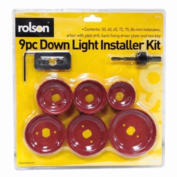 ROLSON DOWN LIGHT 8PC INSTALL SET