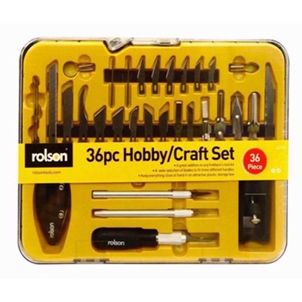 ROLSON HOBBY KNIFE SET 36PC