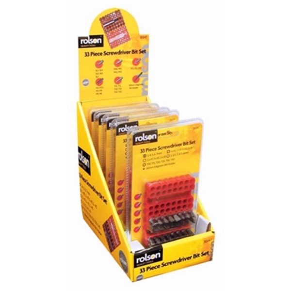 ROLSON SCREW DRIVER BIT SET 33PCE