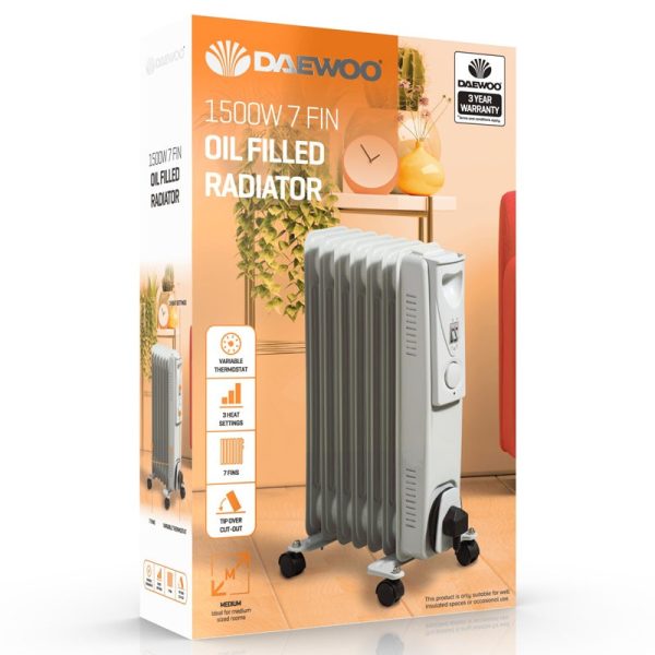 DAEWOO OIL FILLED RADIATOR 7 FIN