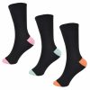 SOCK LADIES 3 TOE SOCKS PACK OF 4