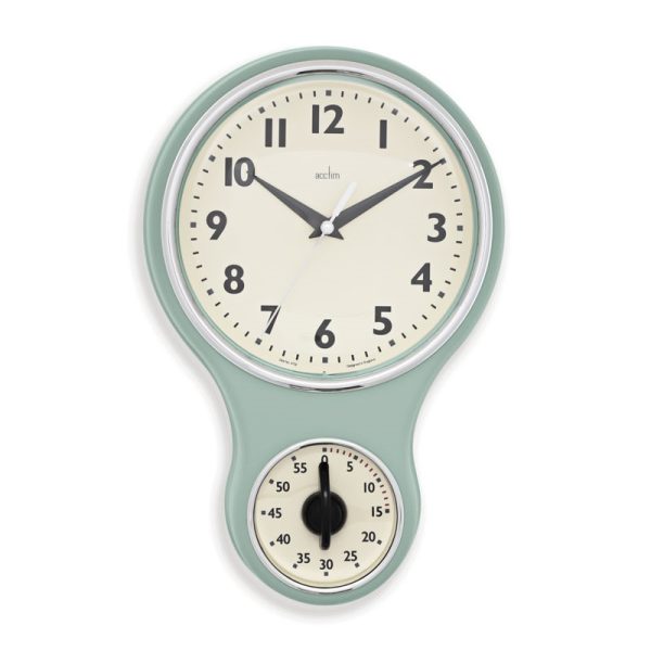 ACCTIM KITCHEN TIME WALL CLOCK SAGE