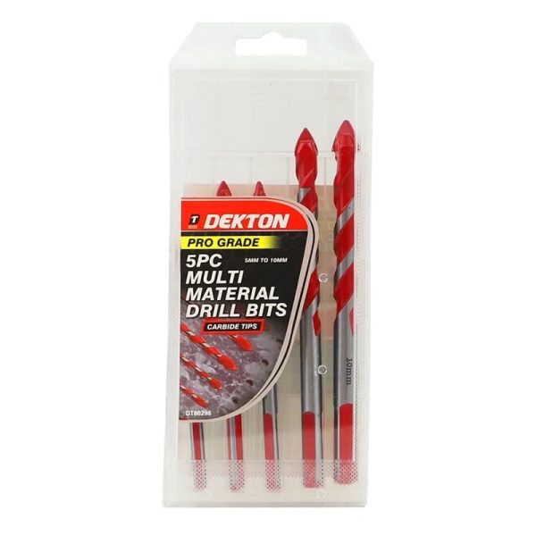 DEKTON MULTI MATERIAL TILE DRILL BIT SET 5-10 MM