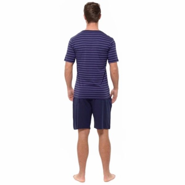 MENS TSHIRT & JERSEY SHORTS SET STRIPED ASSTD