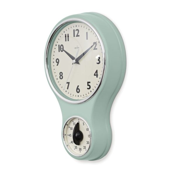 ACCTIM KITCHEN TIME WALL CLOCK SAGE