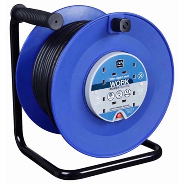 MASTERPLUG 4 SOCKET 50M REEL