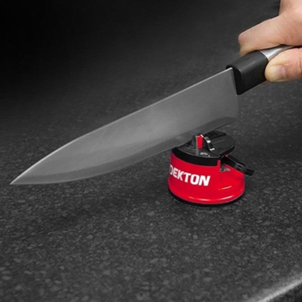 DEKTON KNIFE SHARPNER WITH SUCTION CUP BASE