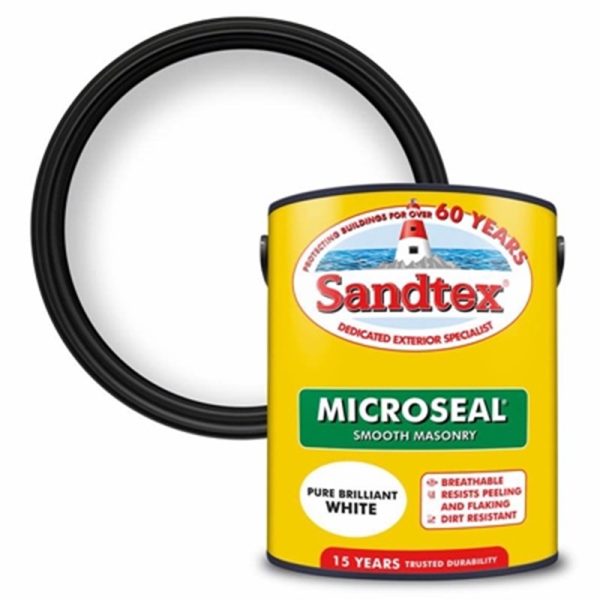 SANDTEX SMOOTH WHITE 5 LITRE