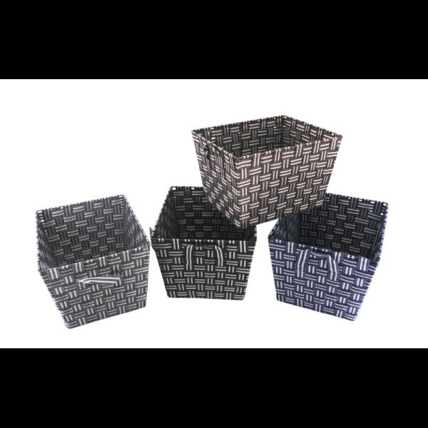 STORAGE BASKET 30X25X20CM 4COL