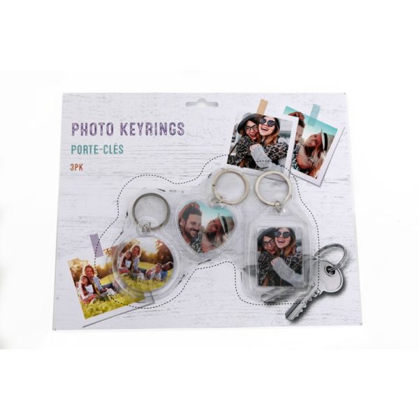 SIL PHOTO KEYRINGS 3PC