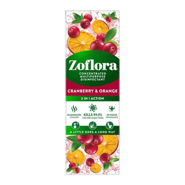 ZOFLORA CRANBERRY & ORANGE 250ML PACK OF 12