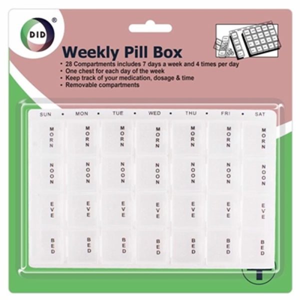 PILL BOX 7 DAY CLEAR APRIL