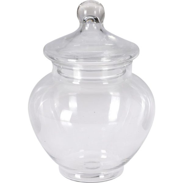 STORAGE POT WITH LID GLASS