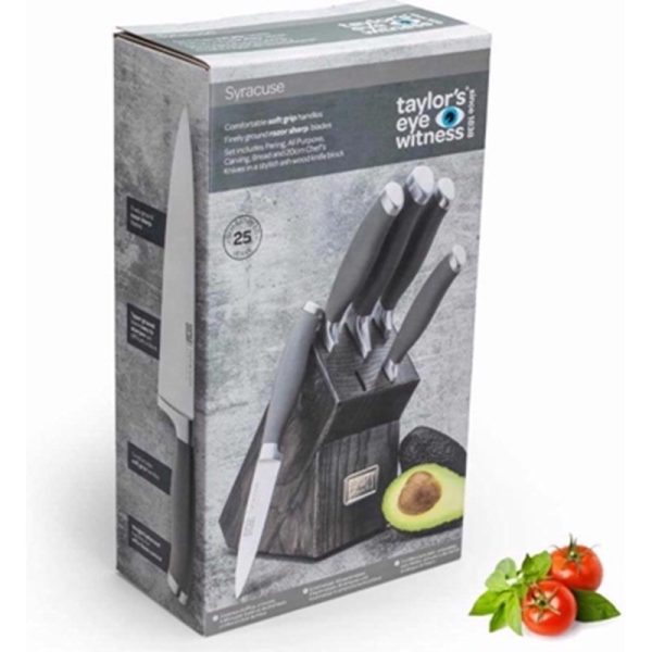 TAYLORS EYE SYRACUSE ASH KNIFE BLOCK SET