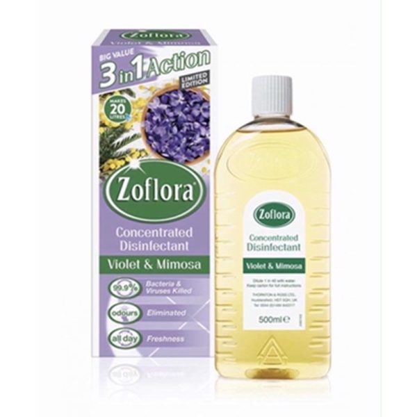 ZOFLORA VIOLET & MIMOSA 500ML PACK OF 12