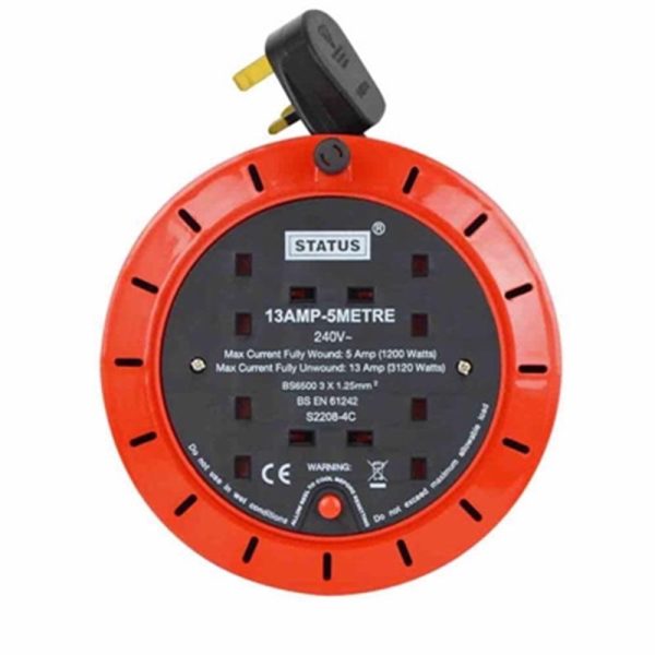 STATUS CABLE REEL 4G 5M 13AMP