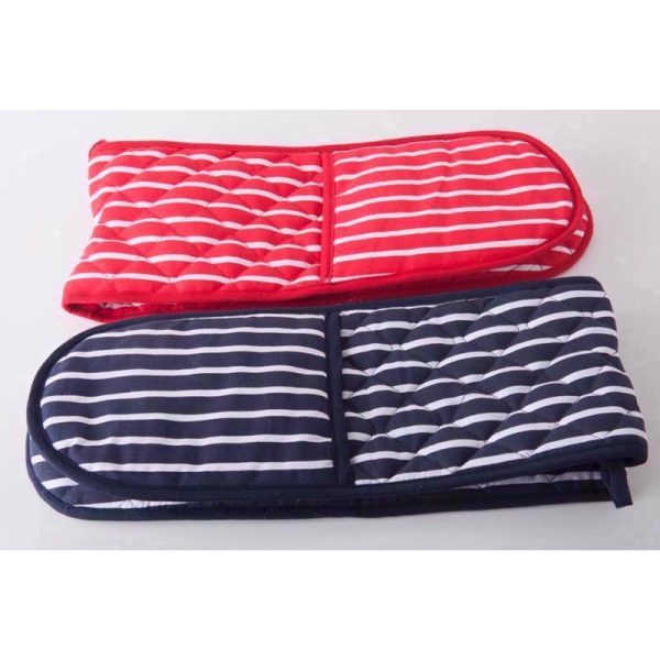 DOUBLE OVEN GLOVES BUTCHER RED