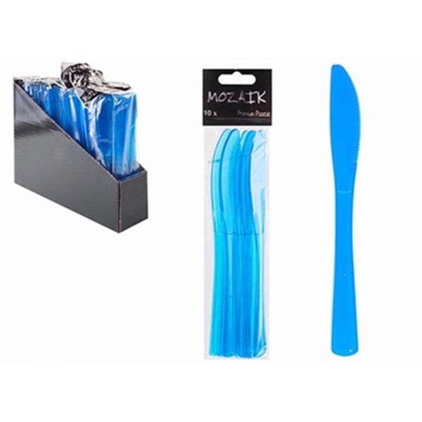 MOZAIC CUTLERY PACK OF 10 BLUE KNIFE