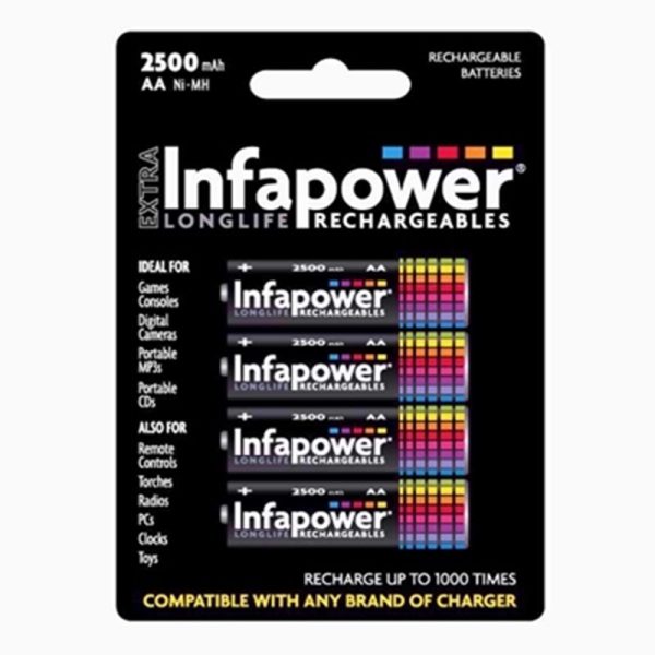 INFAPOWER RECHARGABLE AA 2500 BATTERY