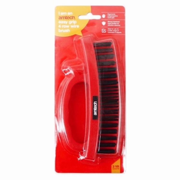 AMTECH WIRE BRUSH 4 ROW