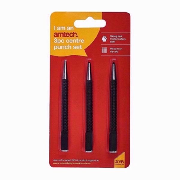 AMTECH CENTRE PUNCH 3PC SET