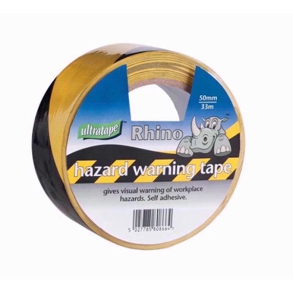 RHINO HAZARD BLACK&YELLOW 50MMX33M