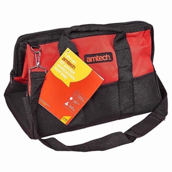 AMTECH CONTRACTORS TOOL BAG 22 POCKET