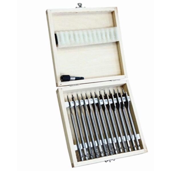 ROLSON FLATWOOD DRILL SET 13PC QUICK CHANGE