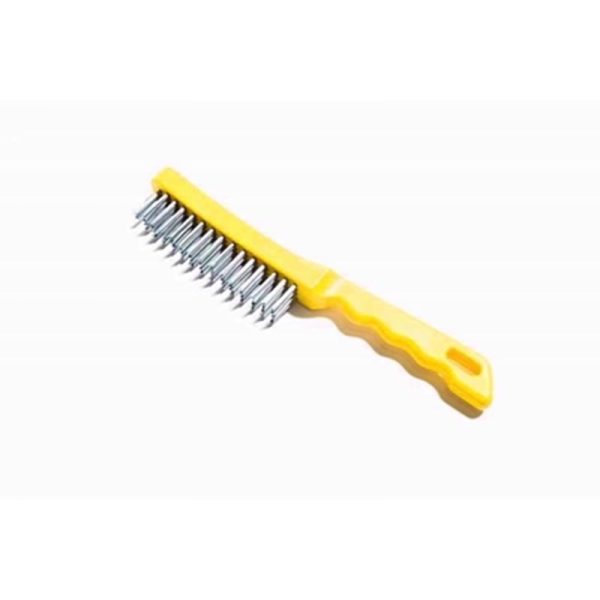 GLOBE WIRE BRUSH 4 ROW PLASTIC HANDLE