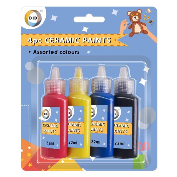 CRAFT CERAMIC PAINTS 4PC