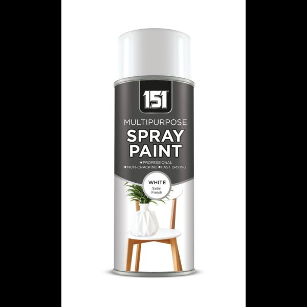 151 SPRAY PAINT 400ML WHITE SATIN