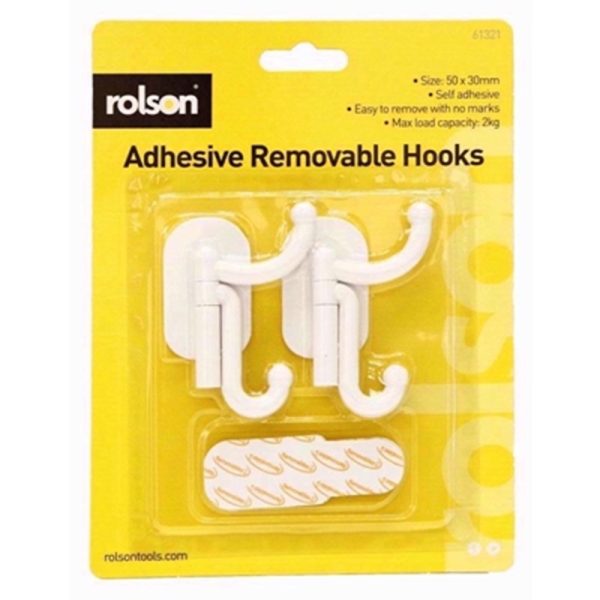 ROLSON REMOVE ADHESIVE HOOK 2PCE