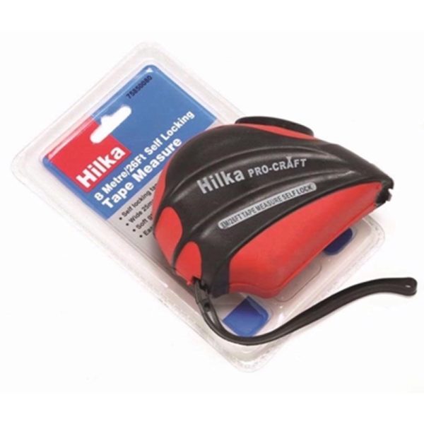 HILKA TAPE MEASURE AUTO STOP 8M/26FT