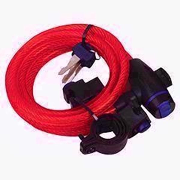 OXFORD LOCK CABLE 1.8M X 12MM RED