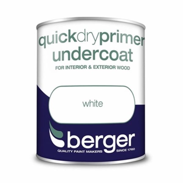 BERGER QUICK DRY PRIMER 750ML WHITE