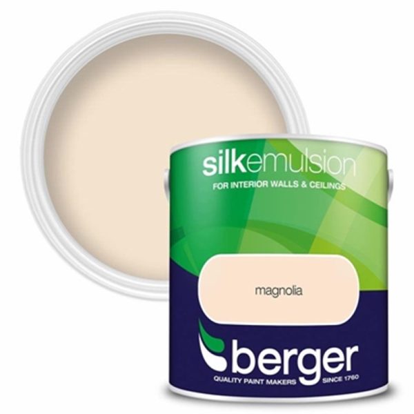 BERGER SILK EMULSION MAGNOLIA 2.5L