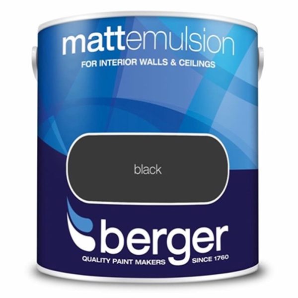 BERGER V/MATT 2.5LTR BLACK