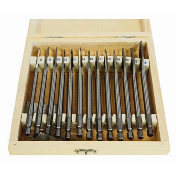 ROLSON FLATWOOD DRILL SET 13PC QUICK CHANGE