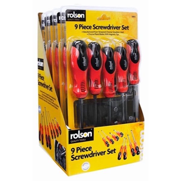 ROLSON SCREW DRIVER SET 9PCE