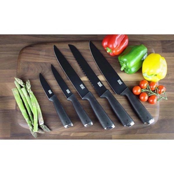 TE JUNO ACRYLIC KNIFE SET 5 PCS - CHROME