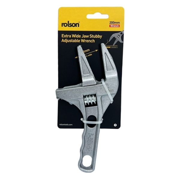 ROLSON STUBBY ADJUSTABLE WRENCH EXTRA WIDE JAR