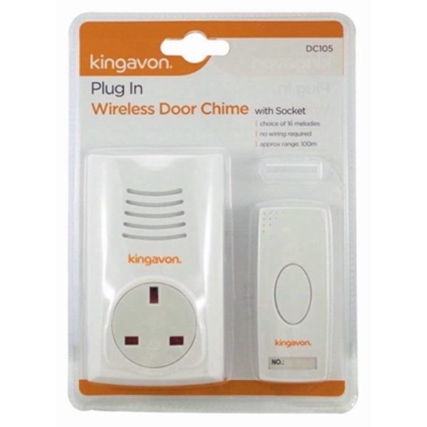 KINGAVON PLUG IN DOORBELL DC105