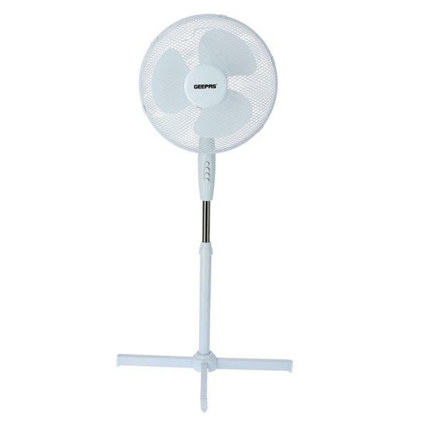 GEEPAS STAND FAN 16 INCH WHITE