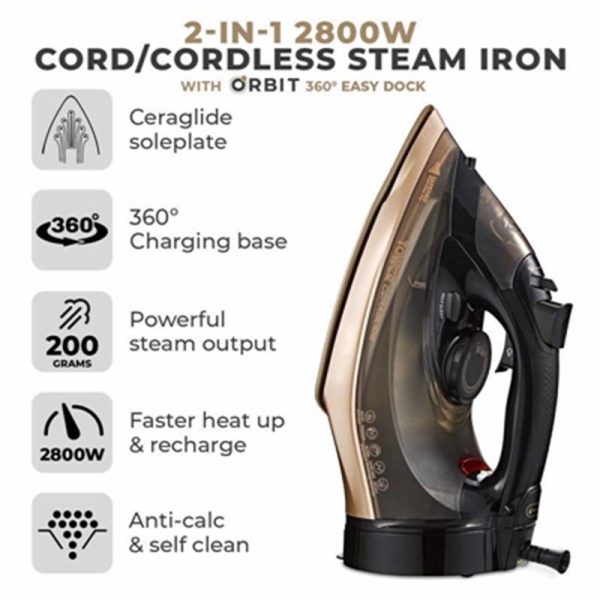 TOWER ROSE GOLD IRON 2800W T22022GLD