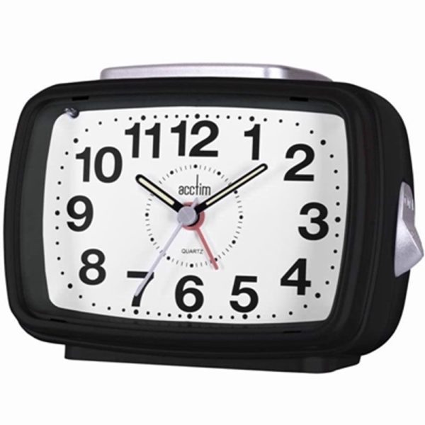 ACCTIM TITAN BLACK ALARM CLOCK