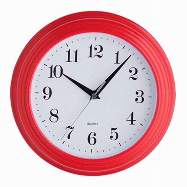 PREMIER VINTAGE WALL CLOCK RED